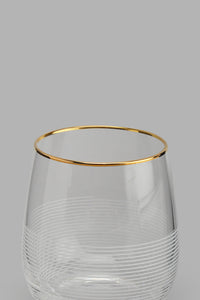 Redtag-Clear-Tumbler-Set--With-Gold-Rim-(4-Piece)-Tumblers-Home-Dining-