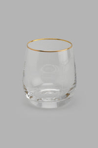 Redtag-Clear-Tumbler-Set--With-Gold-Rim-(4-Piece)-Tumblers-Home-Dining-