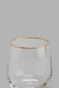 Redtag-Clear-Tumbler-Set--With-Gold-Rim-(4-Piece)-Tumblers-Home-Dining-