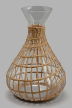 تنزيل الصورة على معرض الصور، Redtag-Brown-Glass-Decanter-With-Weaving-Jugs-Home-Dining-
