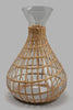 Redtag-Brown-Glass-Decanter-With-Weaving-Jugs-Home-Dining-