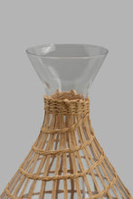 تنزيل الصورة على معرض الصور، Redtag-Brown-Glass-Decanter-With-Weaving-Jugs-Home-Dining-
