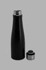 Redtag-Black-Metal-Water-Bottle-Bottles-Home-Dining-