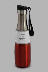 Redtag-Red-Metal-Water-Bottle-Bottles-Home-Dining-