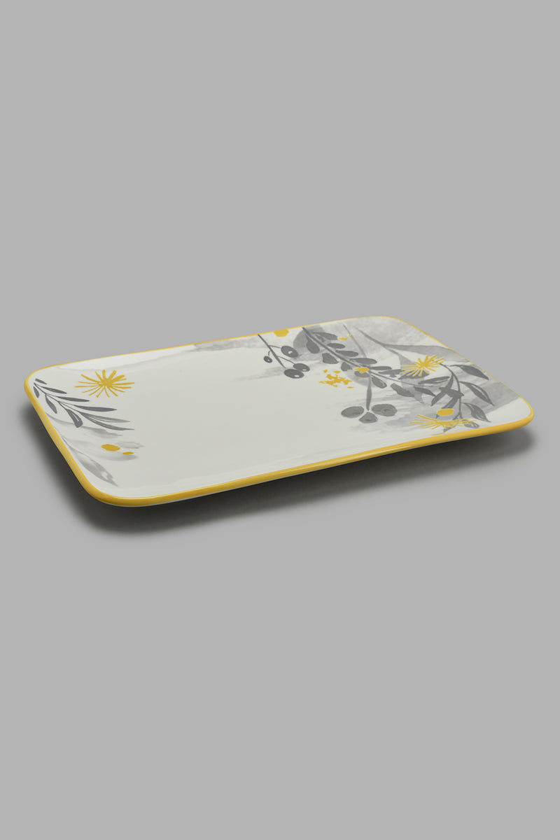 Redtag-Assorted-Floral--Rectangle-Platter-Platter-Home-Dining-
