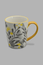 Load image into Gallery viewer, Mustard And White Floral Tea Cup &amp; Saucer Set (2 Piece)
