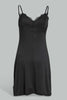 Redtag-Black-Plain-Padded-Lace-Chemise-Chemises-Women's-