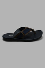 Load image into Gallery viewer, Redtag-Navy-Colour-Block-Toe-Post-Sandal-Toe-Posts-Men&#39;s-
