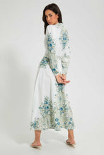 تنزيل الصورة على معرض الصور، Redtag-Placement-Print-Maxi-Dress-Dresses-Women&#39;s-
