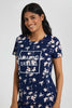 Redtag-Navy-Floral-Printed-Pyjama-Set-Pyjama-Sets-Women's-