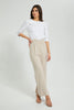 Redtag-Beige-Wide-Leg-Button-Detail-Trouser-Trousers-Women's-