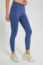 تنزيل الصورة على معرض الصور، Redtag-Blue-Active-Pant-With-Placement-Print-Joggers-Women&#39;s-
