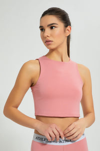 Redtag-Pink-Bra-With-Placement-Print-Active-Tees-Women's-