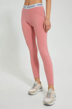 تنزيل الصورة على معرض الصور، Redtag-Pink-Active-Pant-With-Placement-Print-Joggers-Women&#39;s-
