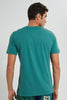 Redtag-Teal-Henley-T-Shirt-Graphic-Prints-Men's-