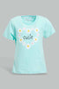 Redtag-Mint-Floral-Aop-Pyjama-Set-Pyjama-Sets-Infant-Girls-3 to 24 Months