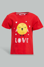 تنزيل الصورة على معرض الصور، Redtag-Baby-Pink-Chick-Print-Pyjama-Set-Pyjama-Sets-Infant-Girls-3 to 24 Months
