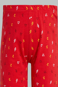 Redtag-Baby-Pink-Chick-Print-Pyjama-Set-Pyjama-Sets-Infant-Girls-3 to 24 Months