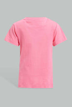 تنزيل الصورة على معرض الصور، Redtag-Fuchsia-Rainbow-Print-Pyjama-Set-Pyjama-Sets-Infant-Girls-3 to 24 Months
