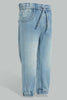 Redtag-Lightwash-Jogger-With-Knot-Details-Jeans-Regular-Fit-Infant-Girls-3 to 24 Months