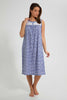 Redtag-Blue-Check-Printed-Nightgown-Nightgowns-Women's-