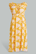 Load image into Gallery viewer, Redtag-Yellow-Floral-Printed-Nightgown-Nightgowns-Women&#39;s-
