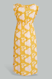 Redtag-Yellow-Floral-Printed-Nightgown-Nightgowns-Women's-