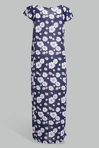 Redtag-Pale-Blue-Floral-Printed-Nightgpwn-Nightgowns-Women's-