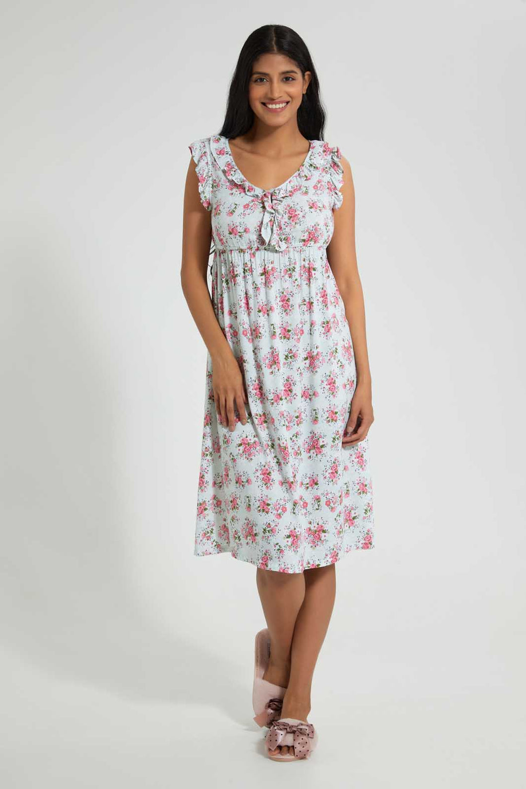 Mint Floral Nightgown