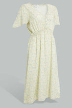 Load image into Gallery viewer, Redtag-Yellow-Floral-Printed-Nightgown-Nightgowns-Women&#39;s-
