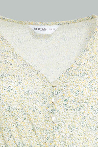 Redtag-Yellow-Floral-Printed-Nightgown-Nightgowns-Women's-