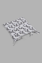 تنزيل الصورة على معرض الصور، Redtag-Grey-Geometric-Printed-Chairpad-Chair-Pads-Home-Bedroom-
