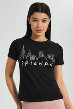 تنزيل الصورة على معرض الصور، Redtag-Black-Friends-Print-T-Shirt-Colour:Black,-Filter:Women&#39;s-Clothing,-New-In,-New-In-Women,-Non-Sale,-S22B,-Section:Women,-Women-T-Shirts-Women&#39;s-
