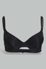 Redtag-Black/Beige/White-Plain-Plunge-Bra-(3-Pack)-Plunge-Bras-Women's-