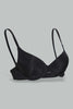Redtag-Black/Beige/White-Plain-Plunge-Bra-(3-Pack)-Plunge-Bras-Women's-