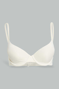 Redtag-Black/Beige/White-Plain-Plunge-Bra-(3-Pack)-Plunge-Bras-Women's-