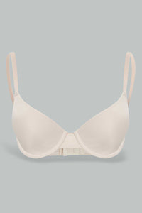 Redtag-Black/Beige/White-Plain-Plunge-Bra-(3-Pack)-Plunge-Bras-Women's-