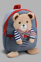 Load image into Gallery viewer, Redtag-Navy-Character-Faux-Fur-Backpack-Backpacks-Boys-
