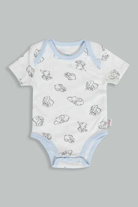 Redtag-Blue-Dumbo-4-Pcs-Gift-Box-Gift-Sets-Baby-0 to 12 Months