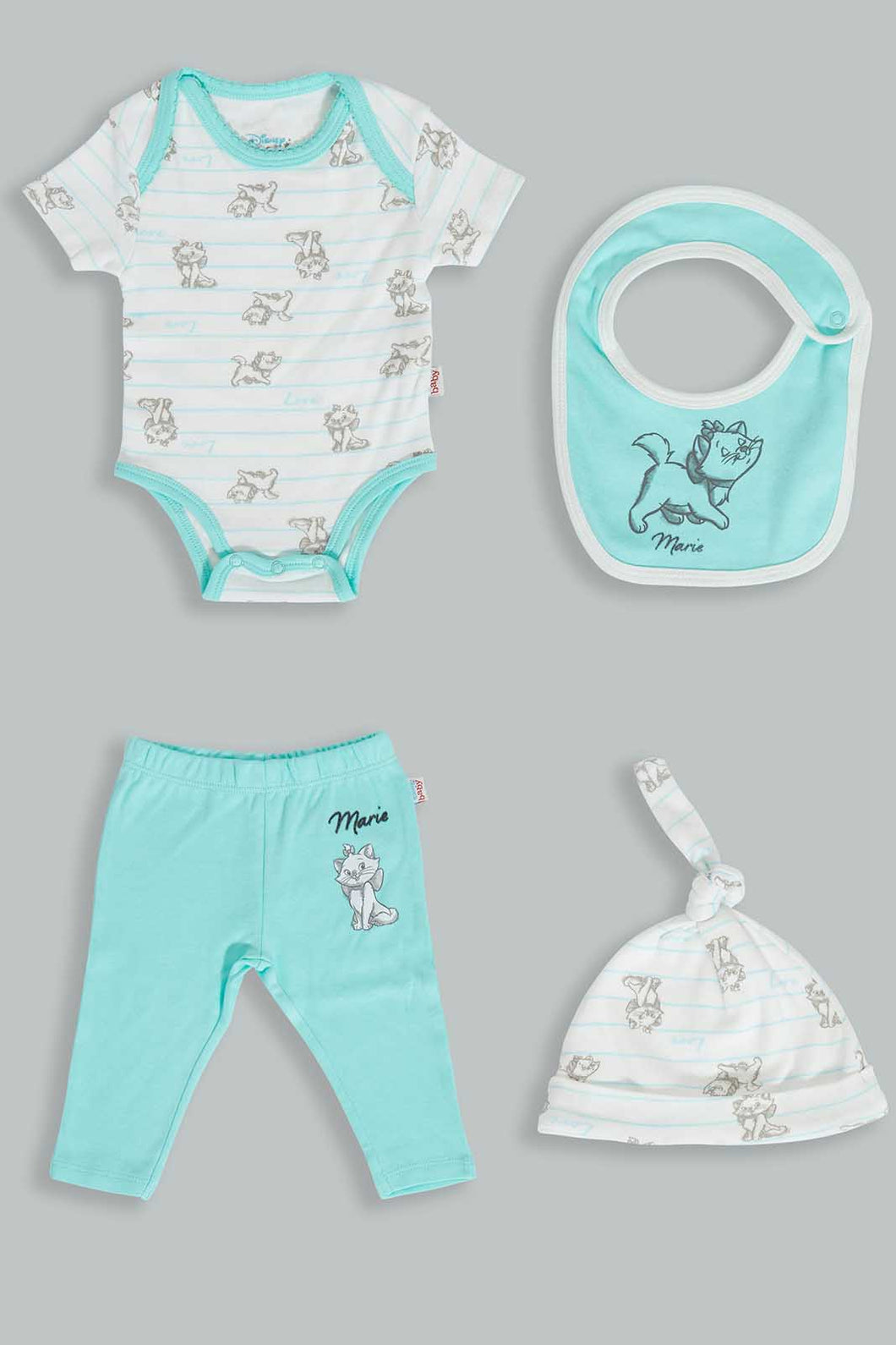 Redtag-Mint-Marie-4-Pcs-Gift-Box-Gift-Sets-Baby-0 to 12 Months
