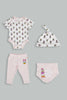 Redtag-Pink-Daisy-4-Pcs-Gift-Box-Gift-Sets-Baby-0 to 12 Months