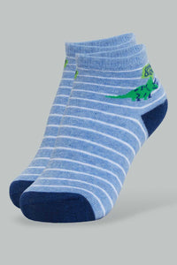 Redtag-Assorted-3Pk-Animal-Ankle-Socks-Ankle-Socks-Boys-2 to 8 Years