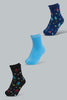 Redtag-Assorted-3-Pk-Robot-Long-Socks-Ankle-Socks-Boys-2 to 8 Years