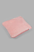 تنزيل الصورة على معرض الصور، Redtag-Pink-Fur-Cushion-Cushions-Home-Bedroom-
