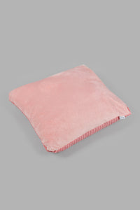 Redtag-Pink-Fur-Cushion-Cushions-Home-Bedroom-