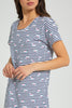 Redtag-White/Navy-Stripe-Printed-Nightshirt-Colour:White,-Filter:Women's-Clothing,-New-In,-New-In-Women,-Non-Sale,-S22A,-Section:Women,-Women-Nightshirts-Women's-