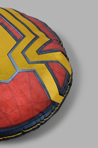 Redtag-Red-Spiderman-Cushion-With-Foil-Print-Kids-Cushions-Home-Bedroom-