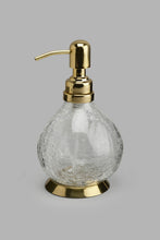 Load image into Gallery viewer, Redtag-Gold-Crackle-Glass-Lotion-Dispenser-Lotion-Dispenser-Home-Bathroom-
