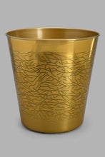 Load image into Gallery viewer, Gold Steel Waste Bin
