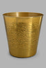 Gold Steel Waste Bin